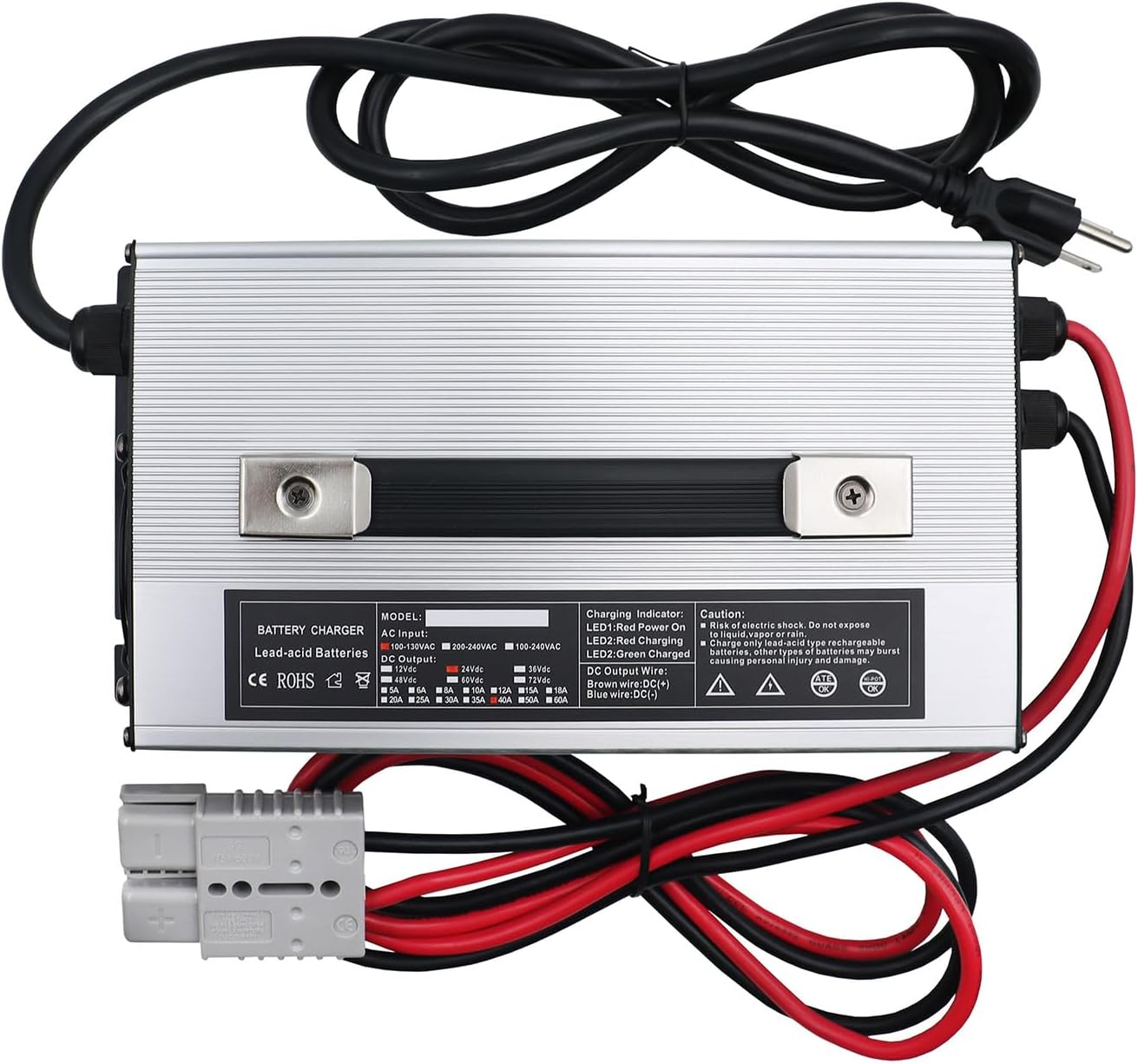 72V 15A Fast Charger - شاحن بطارية حمض الرصاص السريع الأوتوماتيكي