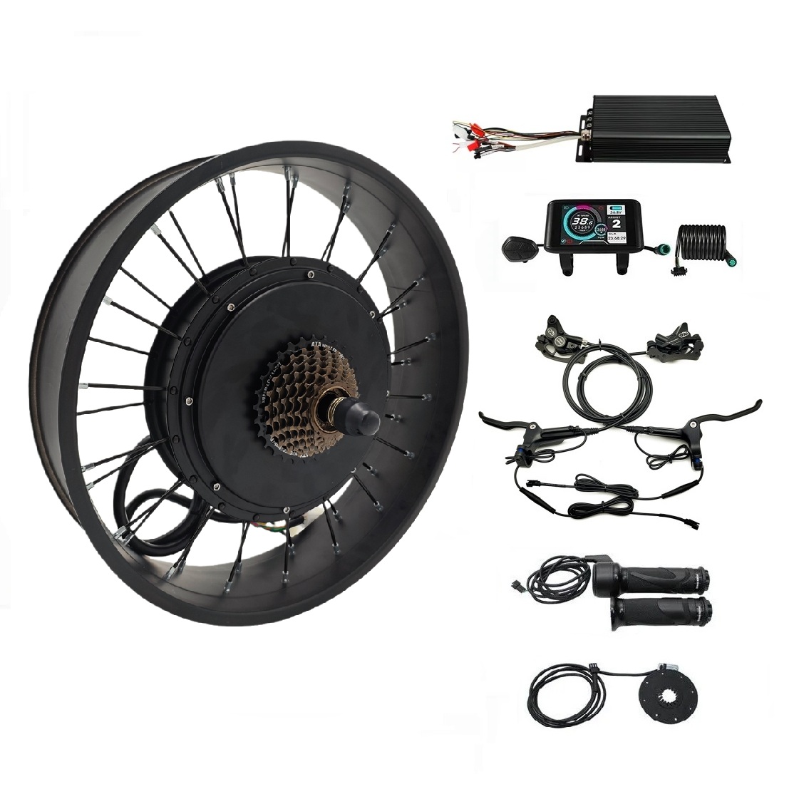 72V 100A Sabvoton Controller - 48V-72V 100A 5000W eBike الدهون عجلة