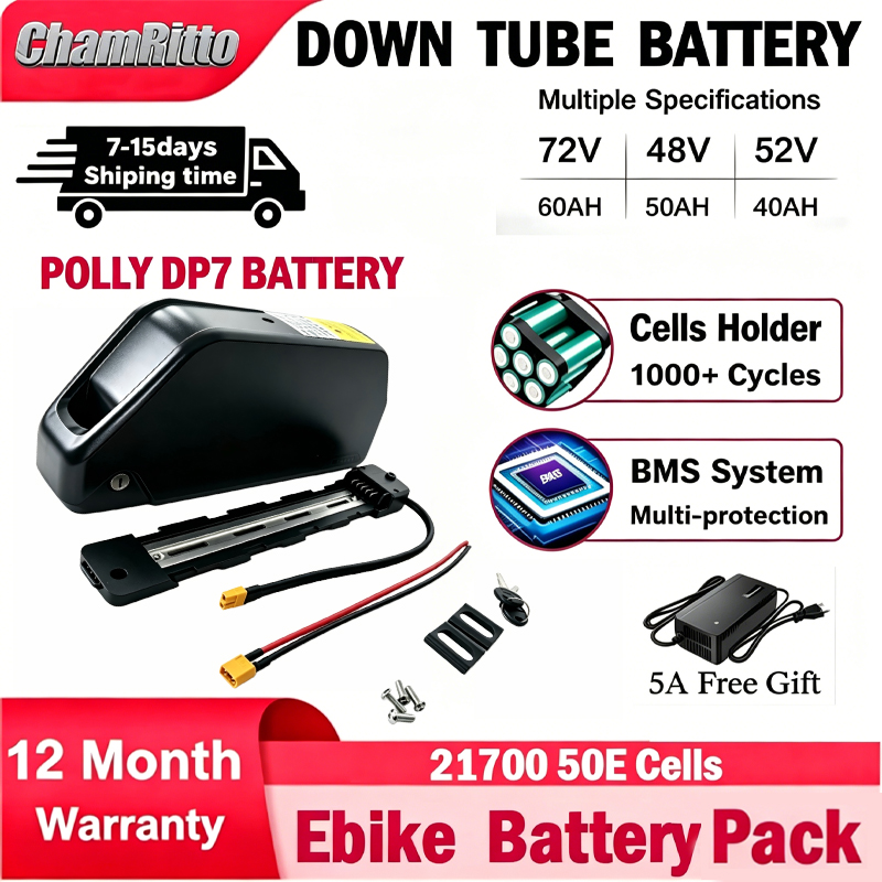 72V 50Ah 21700 Lithium Battery - بطارية دراجة كهربائية cham-rider 36v 48v