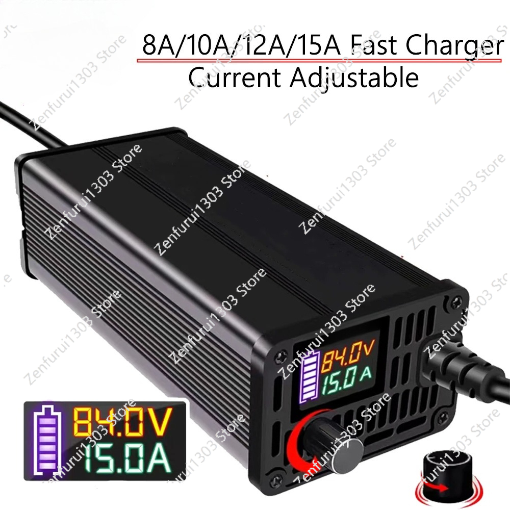 72V 15A Fast Charger - شاحن بطارية ليثيوم أيون وليثيوم فوسفات