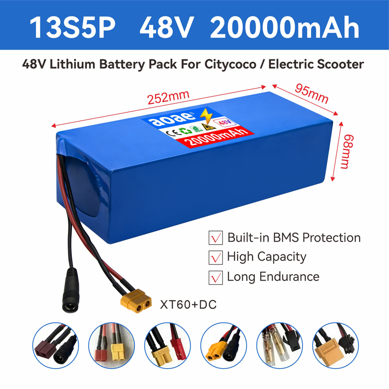 60V 50Ah Electric Scooter Battery - بطارية سكوتر كهربائي 48 فولت 13S5P