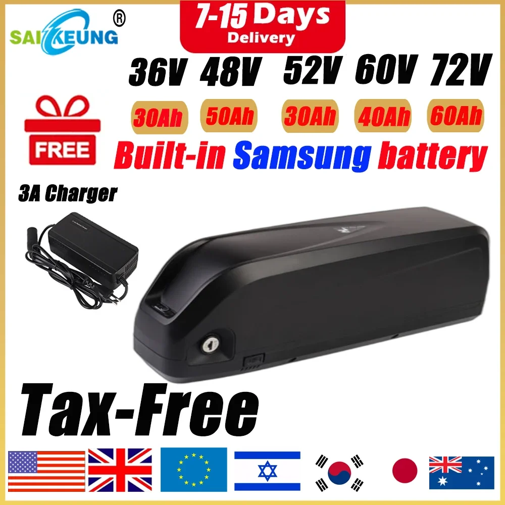 72V 40Ah Lifepo4 Battery Pack - Hailong بولي 48 فولت 52 فولت