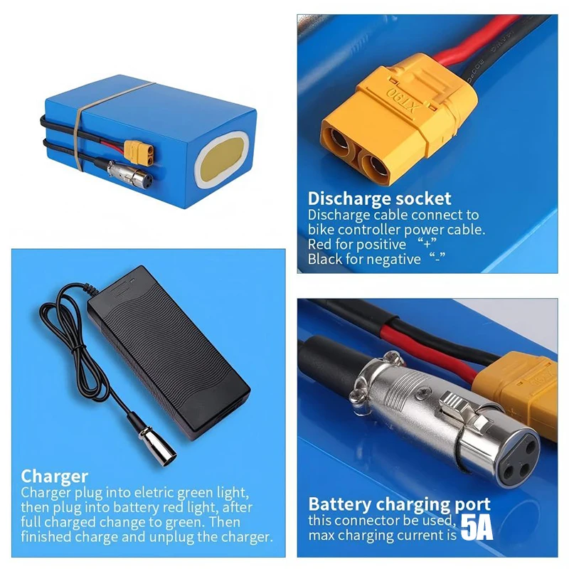 بطارية دراجة كهربائية 48 فولت  - مراجعة 72V 50Ah 21700 Lithium Battery وسعره