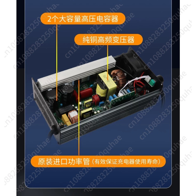 شاحن قابل للتعديل عالي التيار، - مراجعة 72V 15A Fast Charger وسعره