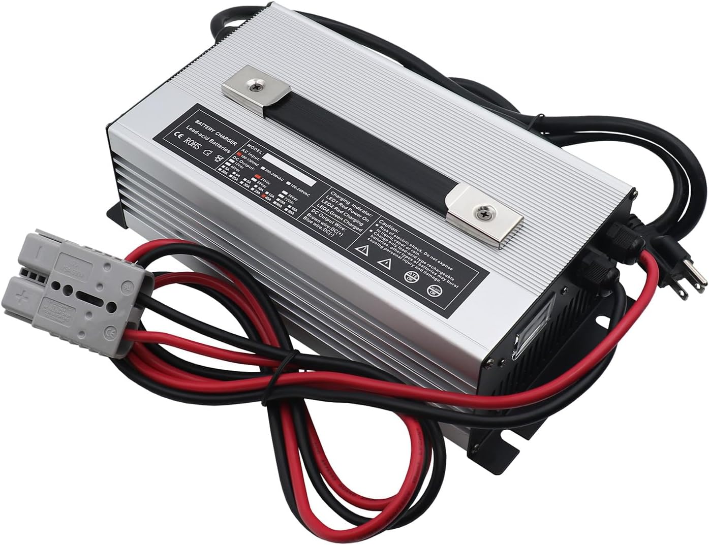 شاحن بطارية حمض الرصاص السريع  - مراجعة 72V 15A Fast Charger وسعره