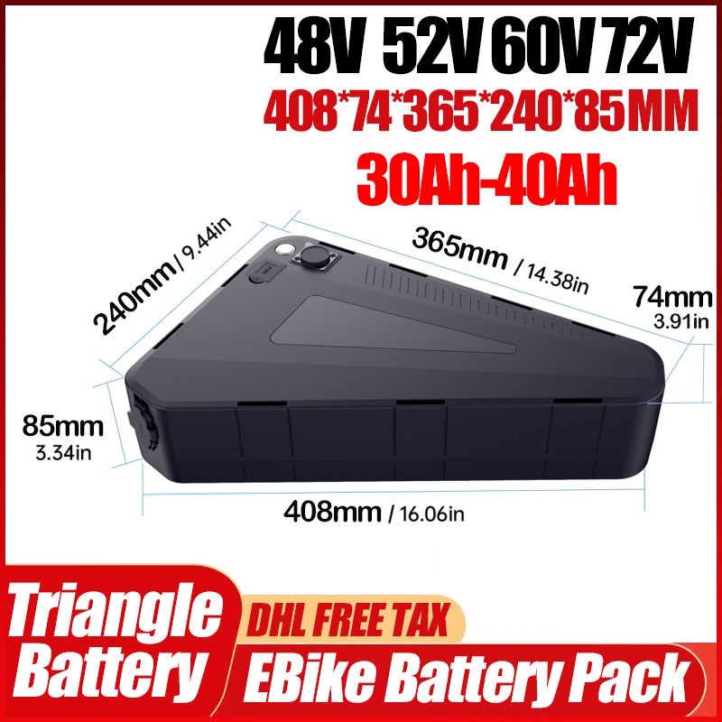 دراجة كهربائية 60 فولت 72 فولت - مراجعة 72V 50Ah 21700 Lithium Battery وسعره