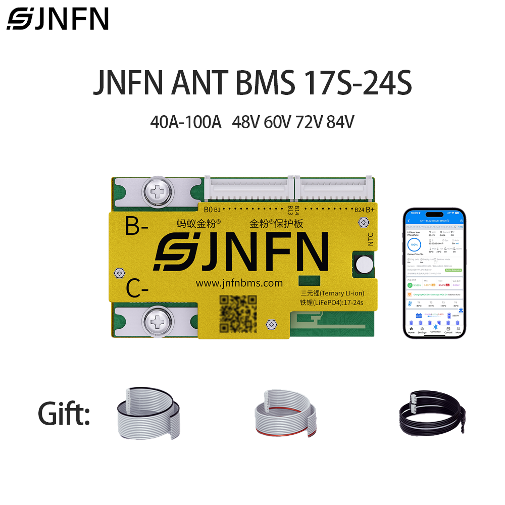 نظام إدارة البطارية الذكي JNFN - مراجعة 84V 50A Smart Bms Bluetooth وسعره