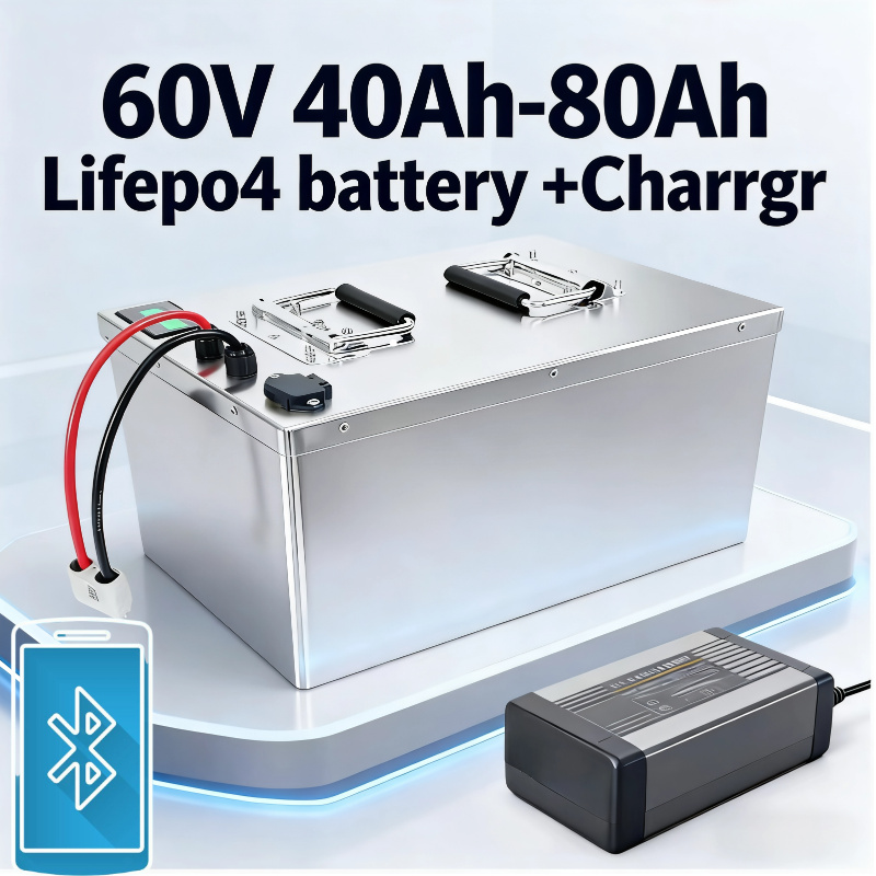 بطارية LiFePO4 60 فولت 40 أمبي - مراجعة 60V 50Ah Electric Scooter Battery وسعره