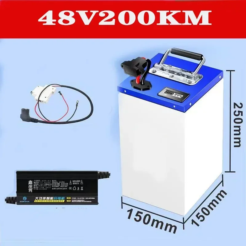 بطارية ليثيوم 72 فولت 60 فولت  - مراجعة 60V 50Ah Electric Scooter Battery وسعره
