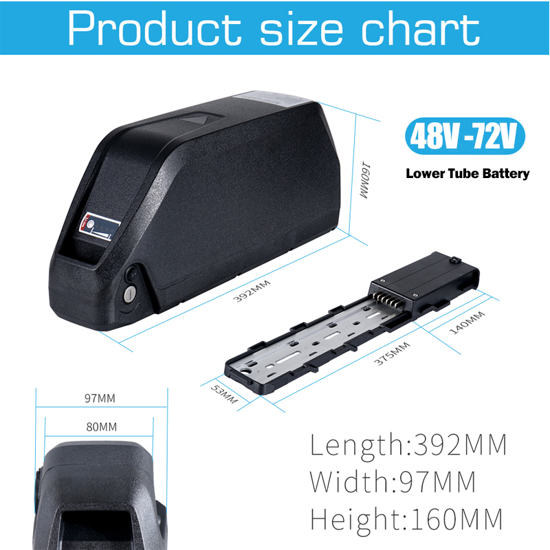 بطارية دراجة كهربائية 48 فولت  - مراجعة 72V 50Ah 21700 Lithium Battery وسعره
