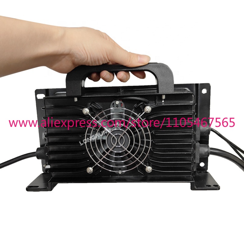 شاحن سيارة 72 فولت 15 أمبير لب - مراجعة 72V 15A Fast Charger وسعره