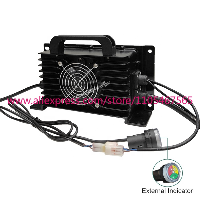 شاحن سيارة 72 فولت 15 أمبير لب - مراجعة 72V 15A Fast Charger وسعره