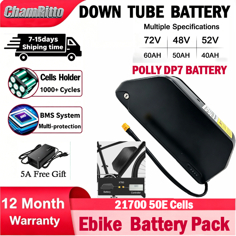بطارية دراجة كهربائية cham-rid - مراجعة 72V 50Ah 21700 Lithium Battery وسعره