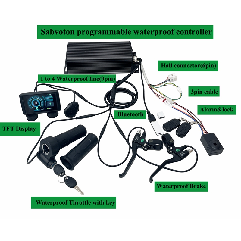 وحدة تحكم سابفوتون (MQCON) SVM - مراجعة 72V 100A Sabvoton Controller وسعره
