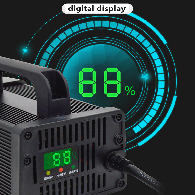 72 فولت 20S 84 فولت الذكية Lif - مراجعة 84V 20A Smart Charger وسعره
