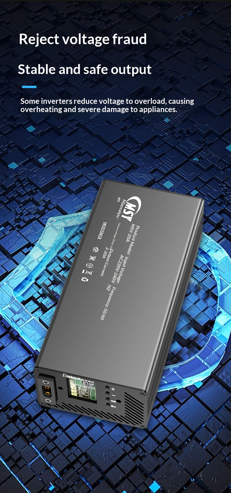 شاحن قابل للتعديل 10-93 فولت 2 - مراجعة 84V 20A Smart Charger وسعره