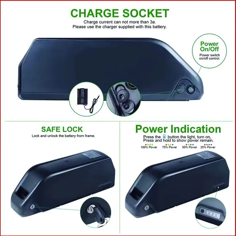 بطارية E Bike Hailong chamride - مراجعة 72V 50Ah 21700 Lithium Battery وسعره